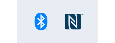 Значок технологий Bluetooth® и NFC