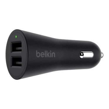 Автомобильное ЗУ Belkin Car Charger (24W) USB 2.4A, dual, black