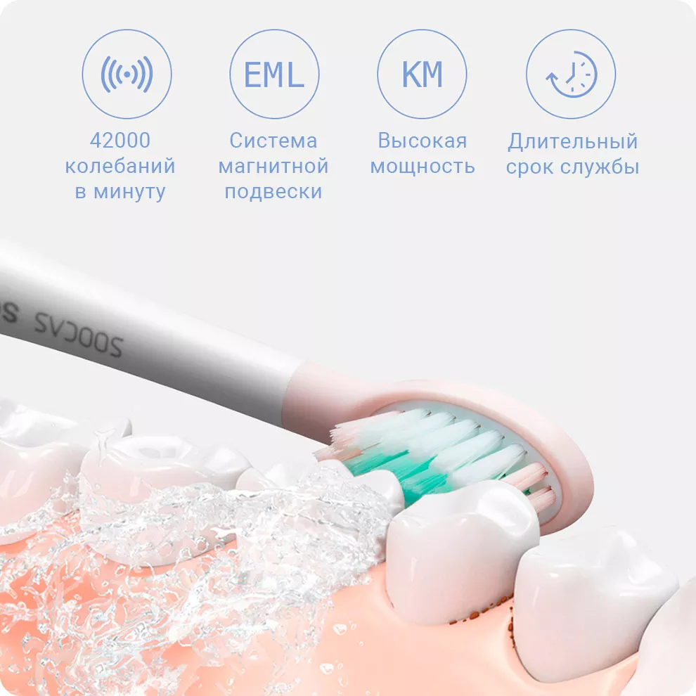 Зубная электрощетка Soocas V1 Acoustic Electric Toothbrush 1
