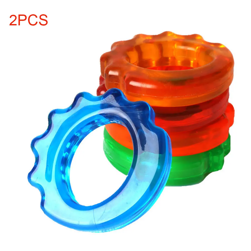 2PCS Relief Power Training Finger Exerciser Decompression PVC Fitness Massage Hand Forearm Grip Ball Strengths Gym Ring Muscle