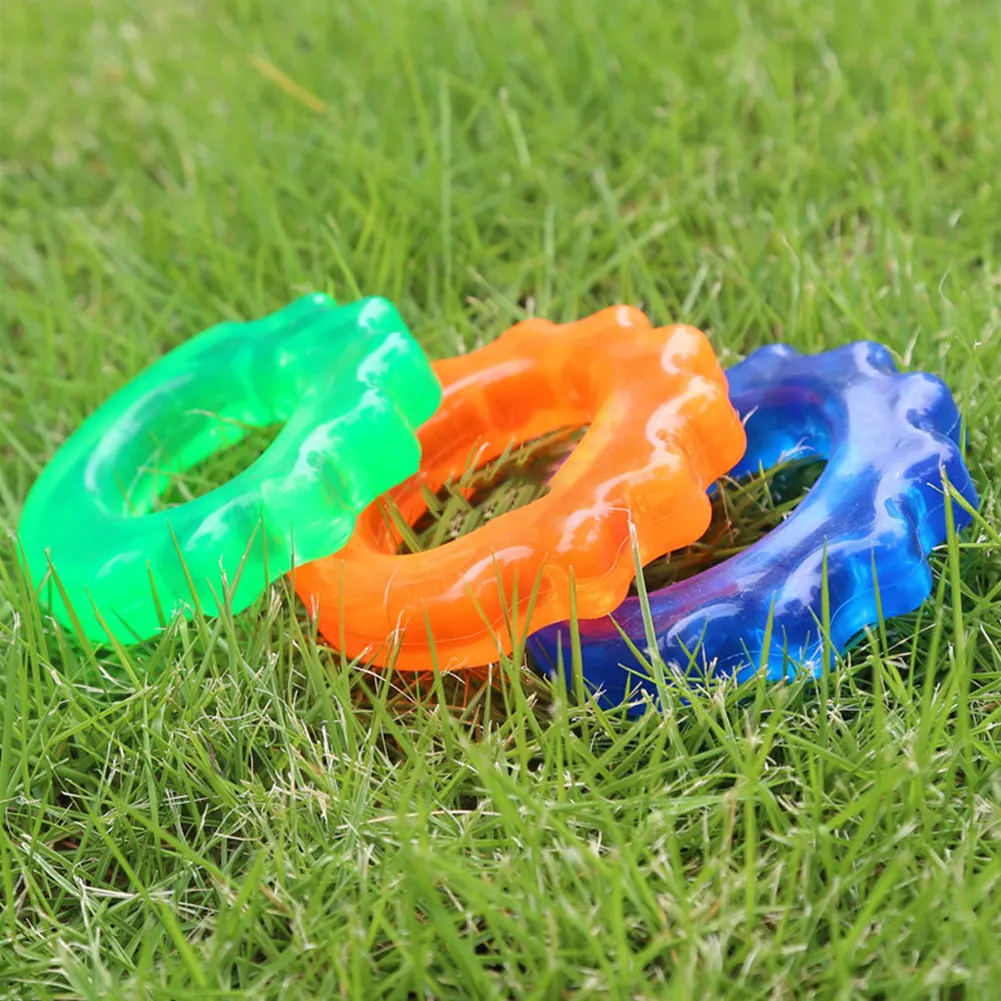 2PCS Relief Power Training Finger Exerciser Decompression PVC Fitness Massage Hand Forearm Grip Ball Strengths Gym Ring Muscle