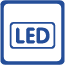 LED Дисплей: Жидкокристаллический дисплей с светодиодной подсветкой расположен на лицевой панели внутреннего блока кондиционера и отображает заданную температуру или ошибки. Дисплей LED