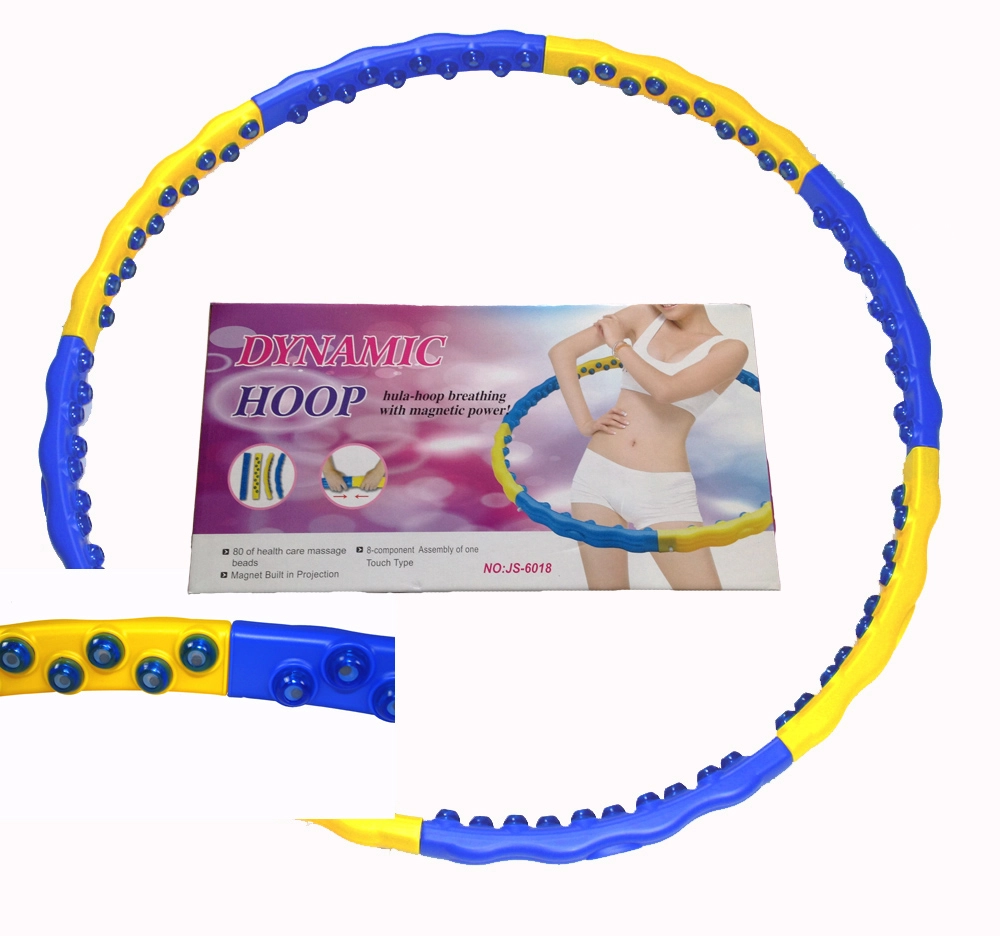 Hula Hoop Massage Reifen 1,4 kg Magneten leicht abnemmen Bauchweg 6012 Ausdauertraining