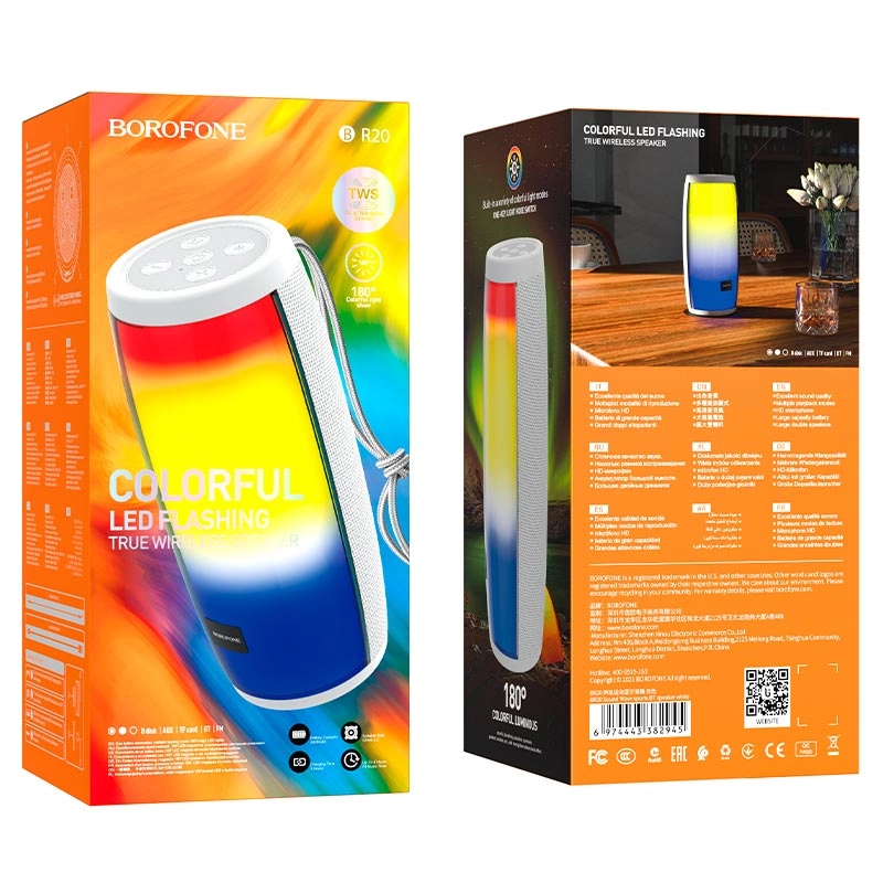 borofone br20 sound wave спортивный bt динамик упаковка белый borofone br20 sound wave спортивный bt динамик упаковка белый