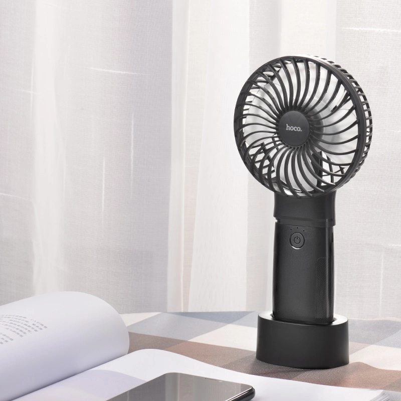 hoco f11 handheld charging fan with built in power bank vertical