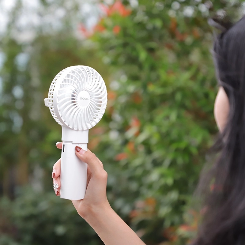 hoco f11 handheld charging fan with built in power bank mini