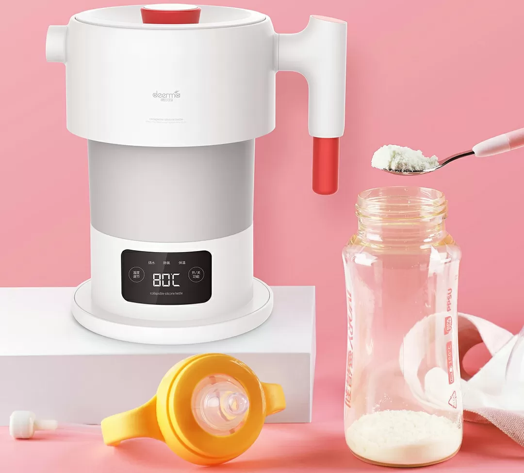 Многофункциональный складной электрический чайник Сяоми Deerma Multi-function Folding Electric Kettle DH206 Многофункциональный складной электрический чайник Сяоми Deerma Multi-function Folding Electric Kettle DH206