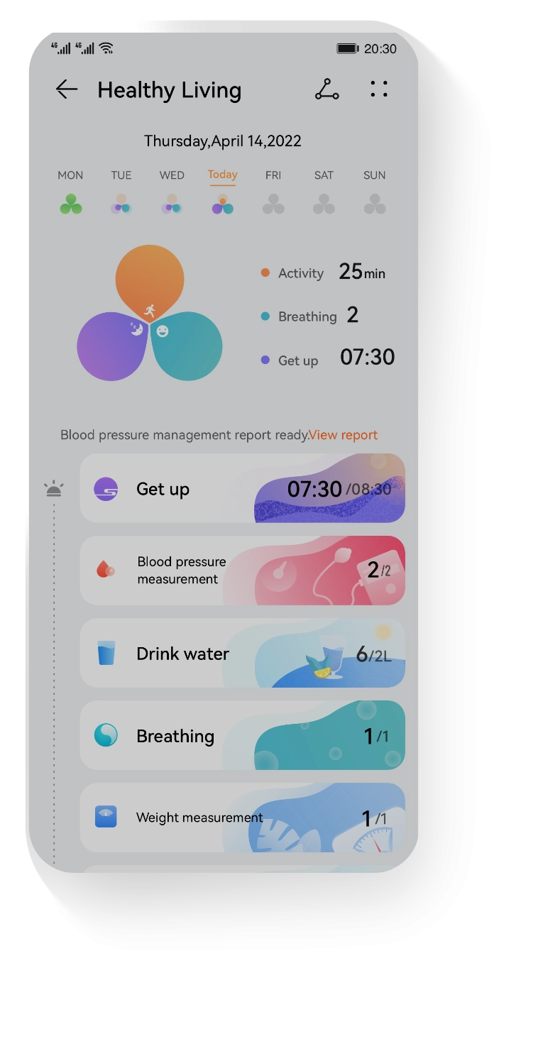 HUAWEI WATCH D Healthy Living Plan