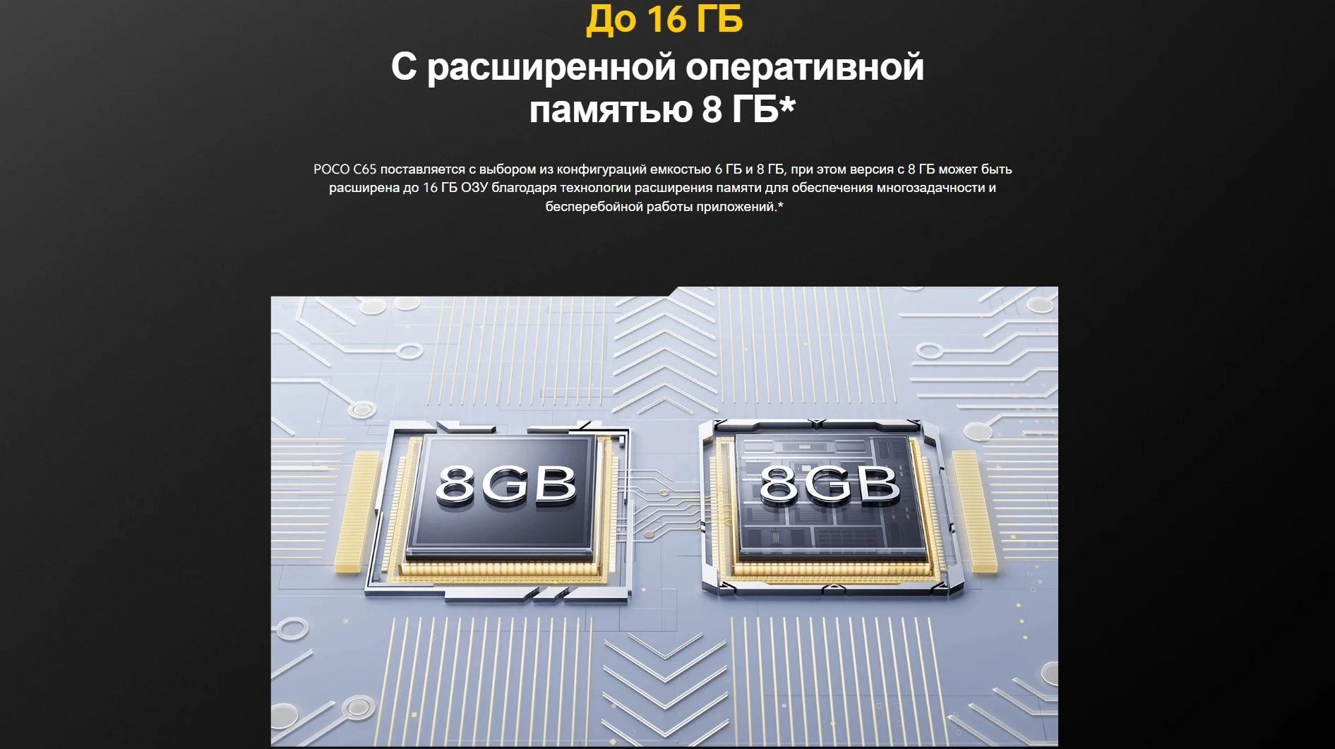 Смартфон Xiaomi Poco C65 6/128GB 50 mp, 90Hz, 5000 mAh 6.74", 3.5 мм jack фото