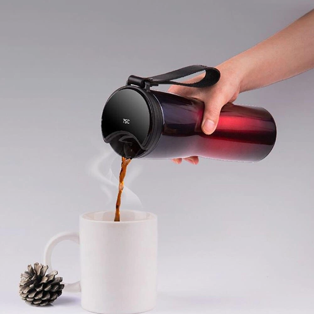 Термокружка Xiaomi Kiss Kiss Fish OLED (0,43 л) красный robot4home.ru