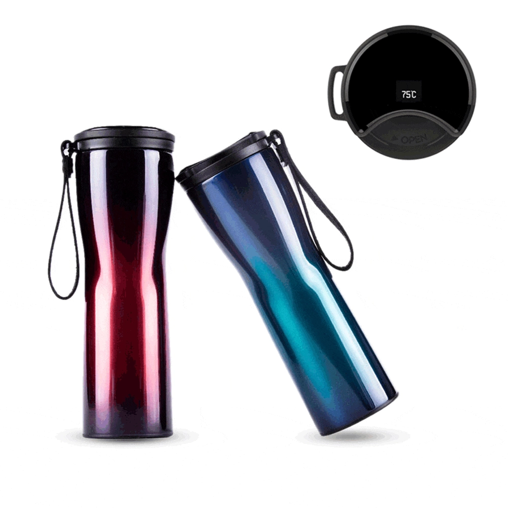 Термокружка Xiaomi Kiss Kiss Fish OLED (0,43 л) красный robot4home.ru