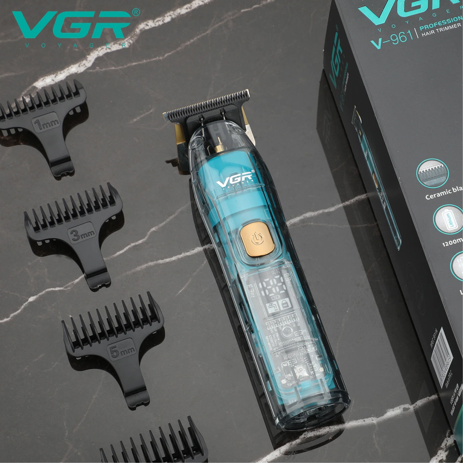 Профессиональный триммер VGR V-961, для волос и бороды фото