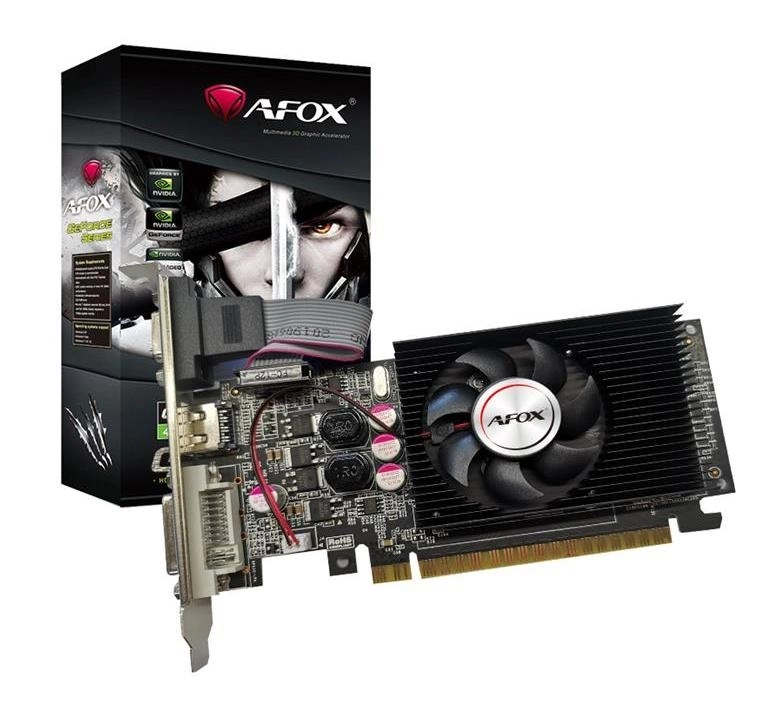 Видеокарта AFOX GeForce GT610 1GB DDR3 64Bit DVI-HDMI-VGA low profile купить