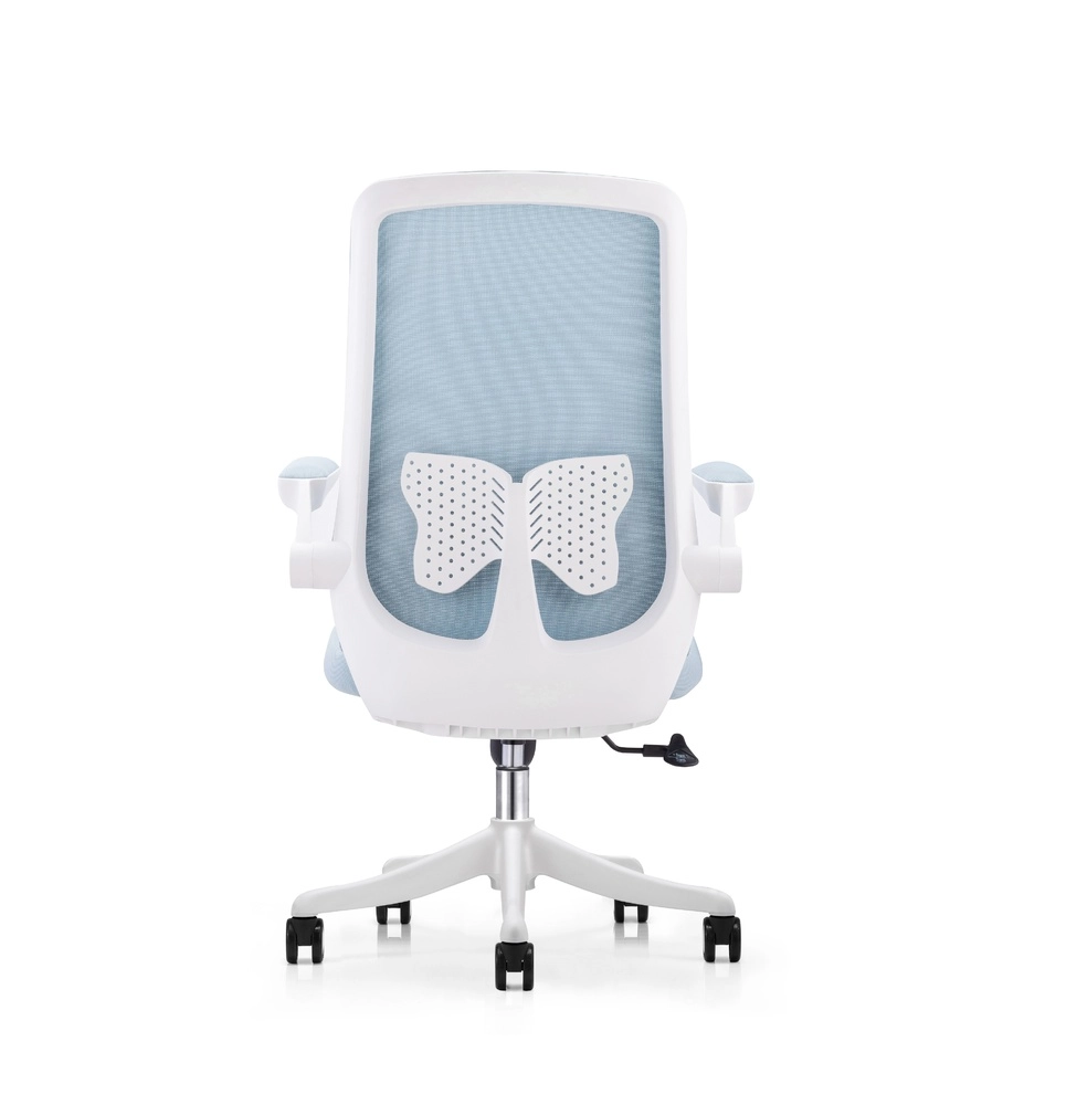 Кресло для персонала BUTTERFLY бело-синий недорого