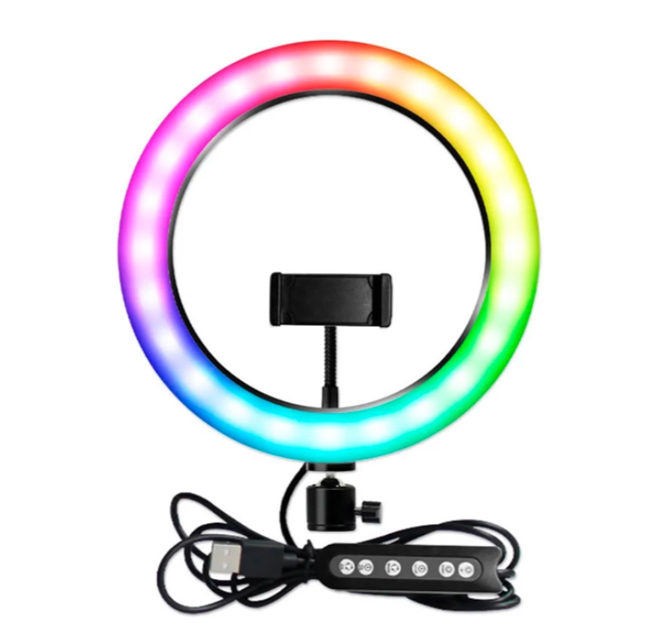 Кольцевая светодиодная лампа RGB LED MJ30 купить