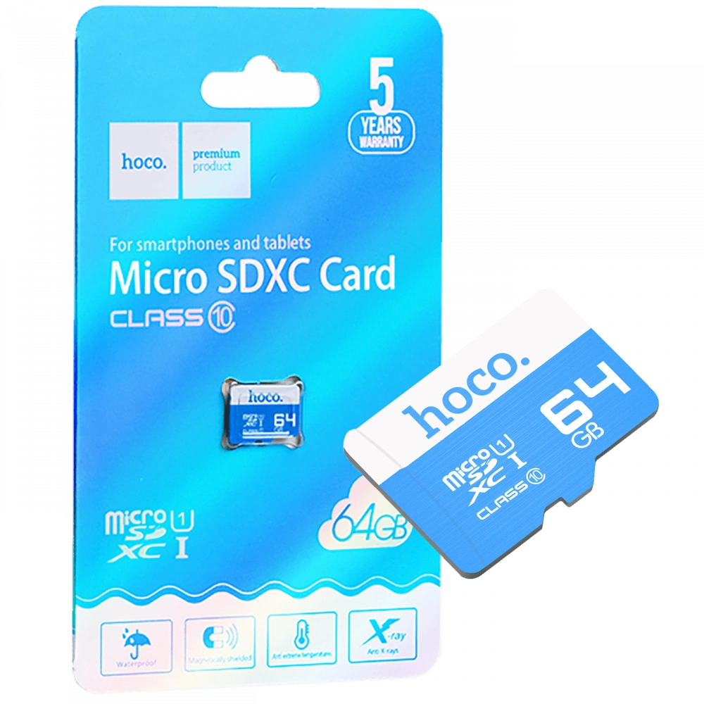 Карта памяти Hoco 64GB Micro SDXC Class 10