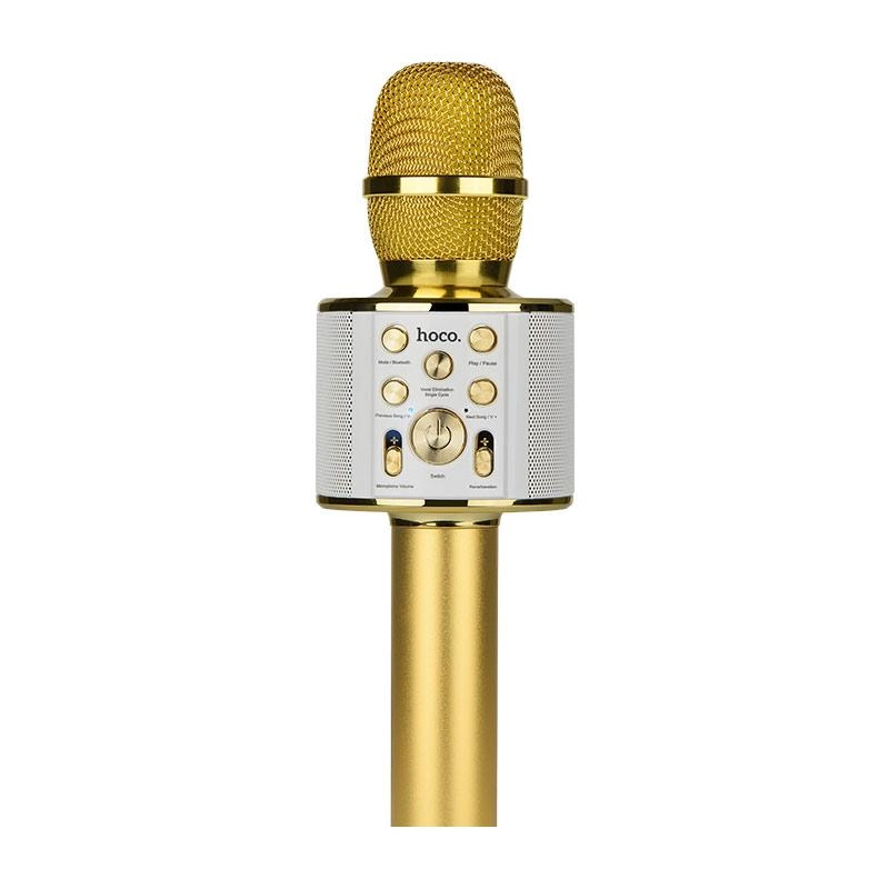Караоке-микрофон Hoco BK3 Cool Sound Gold, Silver купить