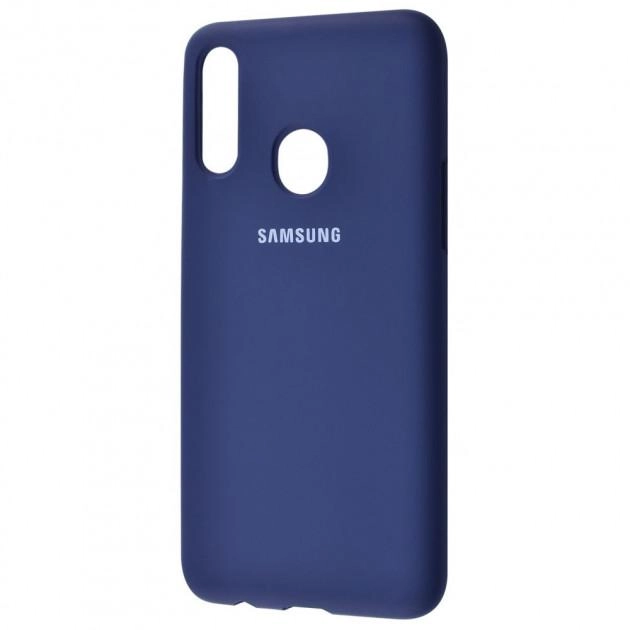   Чехол Silicone cover для Samsung Galaxy A20S, темно-синий купить