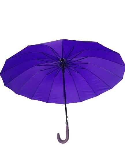 Зонт трость Три Слона фиолетовый (автомат) 16 спиц
