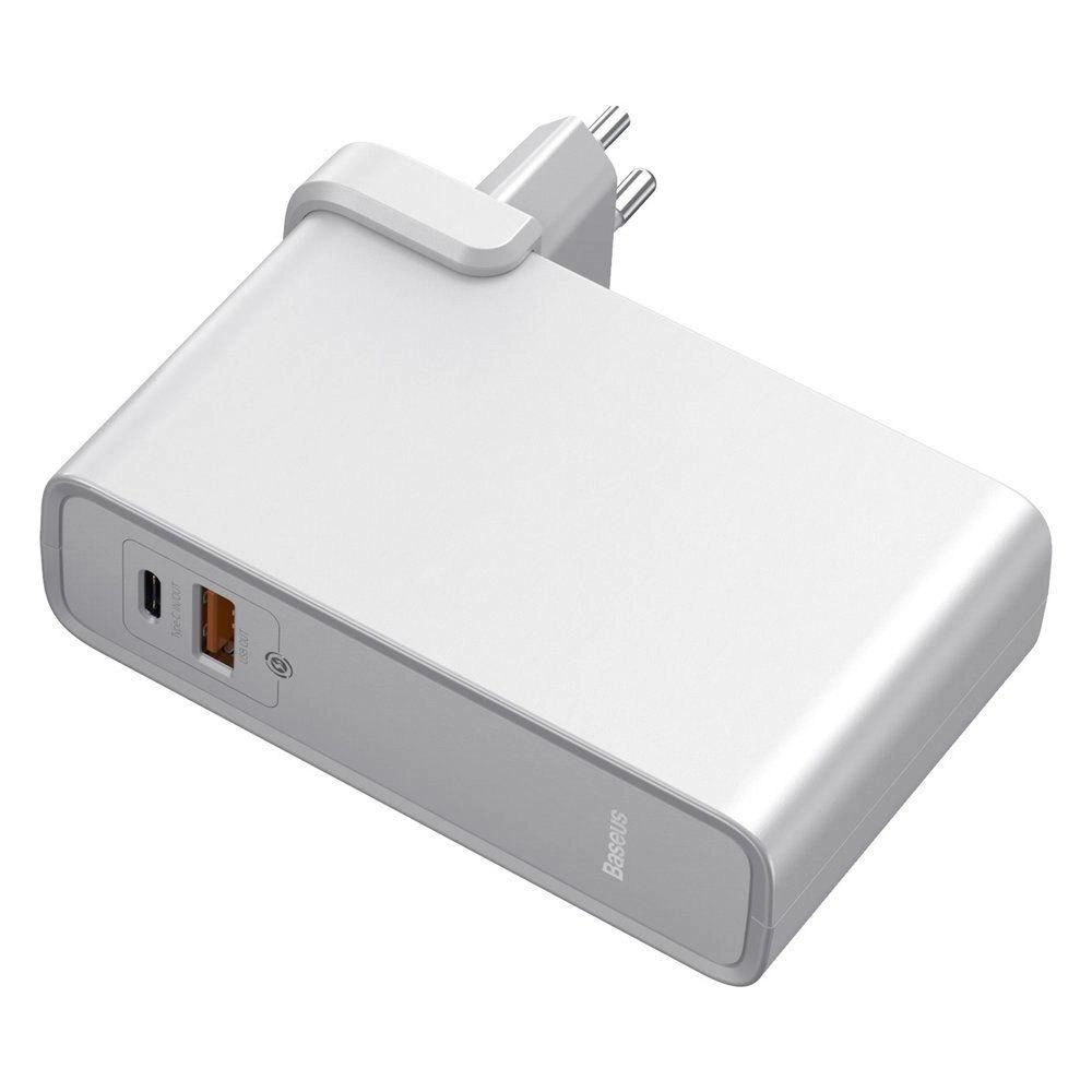 Зарядное устройство с внешним аккумулятором Baseus 45W 2-in-1 GaN charger 10000 mah (White)