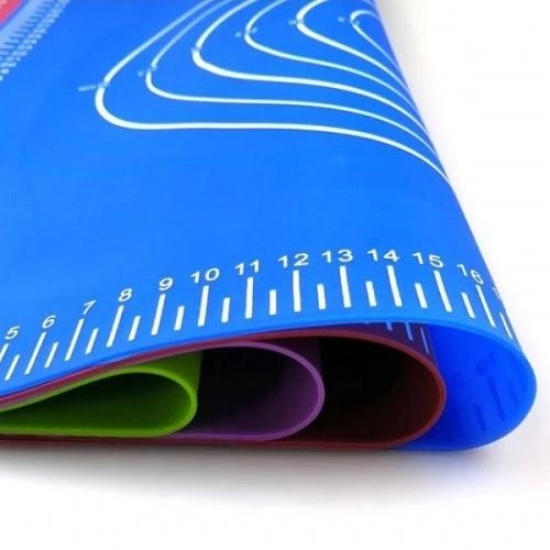 Силиконовый коврик 50x70 (голубой, розовый, зелёный) недорого