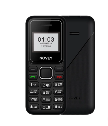 Мобильный телефон Novey 103 Matt черный в Узбекистане