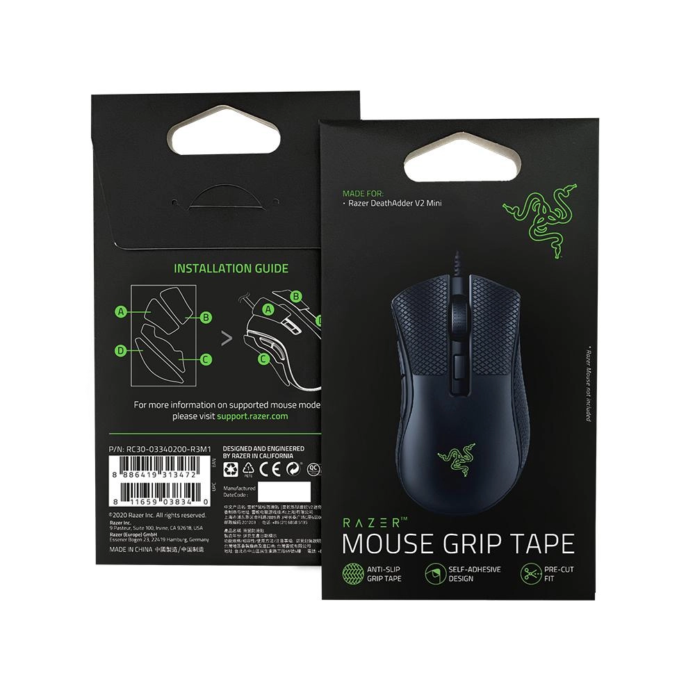 Мышь Razer DeathAdder V2 Mini + Mouse Grip Tapes Black USB онлайн