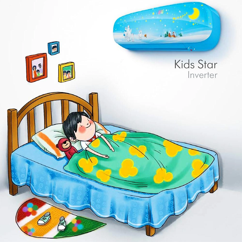 Кондиционер Midea Kids Star Inverter 12 (Blue, Pink) купить