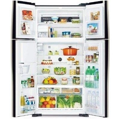 Многодверный холодильник HITACHI R-W910PUC4 GBK (Черное стекло) купить