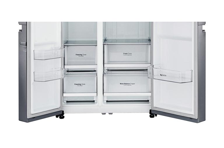 Холодильник LG GC-B247SMUV (Стальной)