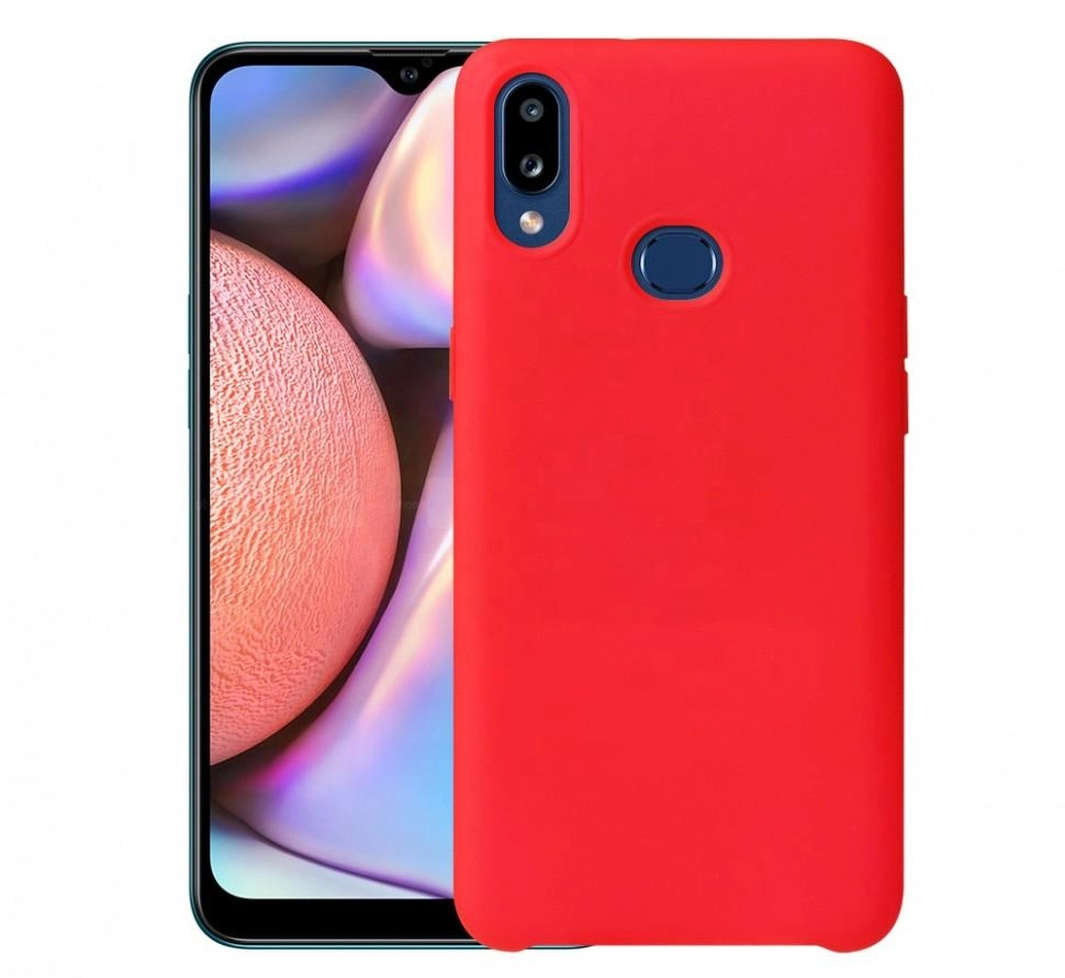 Чехол Silicone cover для Samsung Galaxy A10S, красный