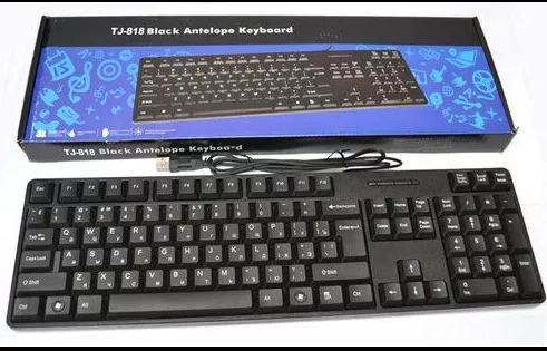 Клавиатура проводная TJ-818 Black недорого