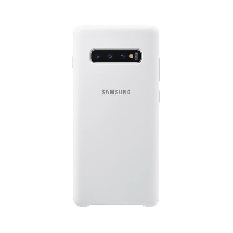 Чехол Silicone cover для Samsung Galaxy S10 Plus, белый купить