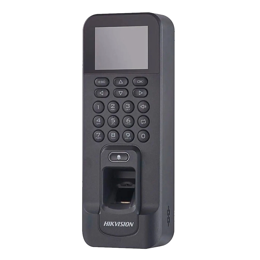 Терминал доступа со встроенными считывателями EM карт и отпечатков пальцев Hikvision DS-K1T804BEF купить