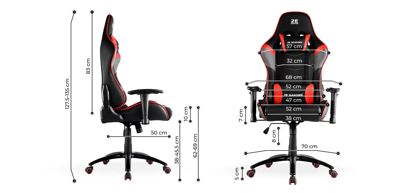 Игровое кресло 2E Gaming BUSHIDO черный/красный цена