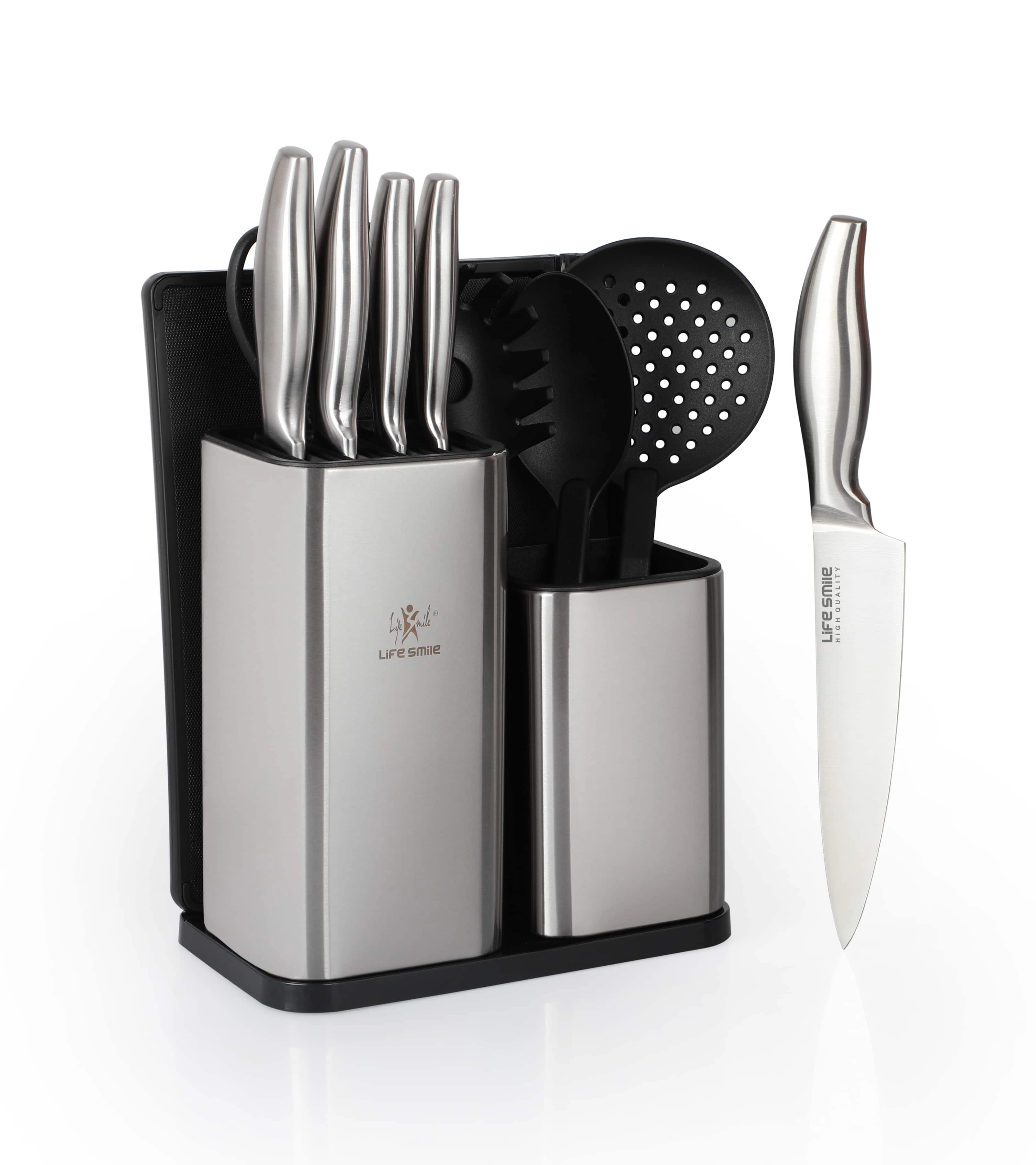 Набор ножей с кухонными инструментами от Life Smile (10 предметов) купить