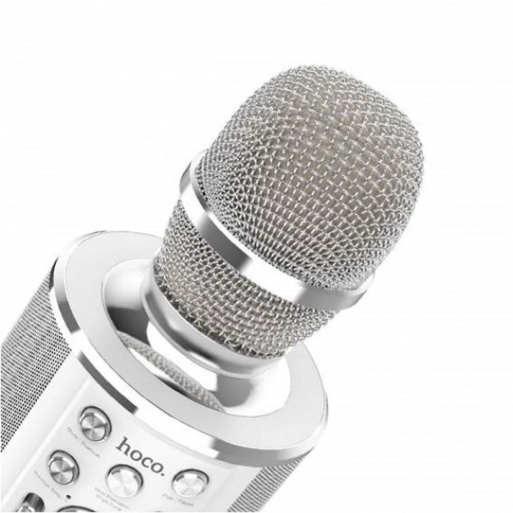 Караоке-микрофон Hoco BK3 Cool Sound Gold, Silver цена