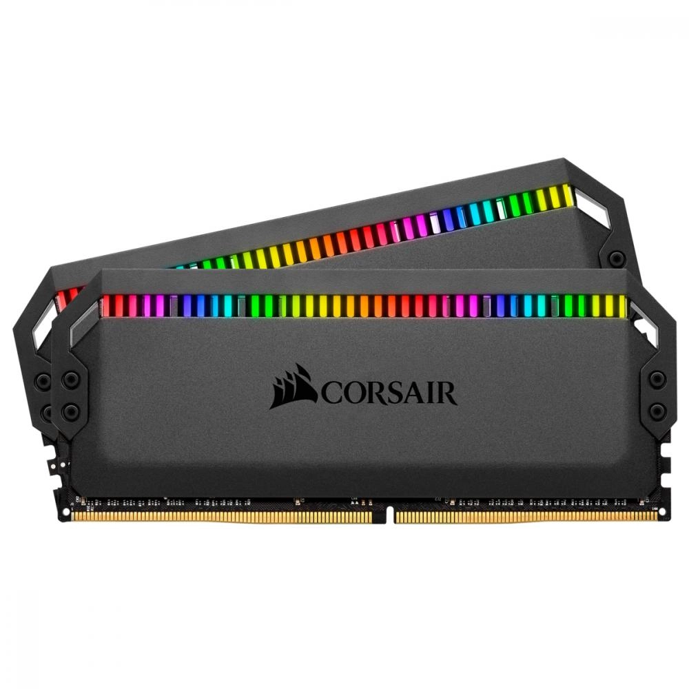 Оперативная память Corsair Dominator platinum RGB DDR4 32Gb (2x16GB) 3200Mhz (Black, White)