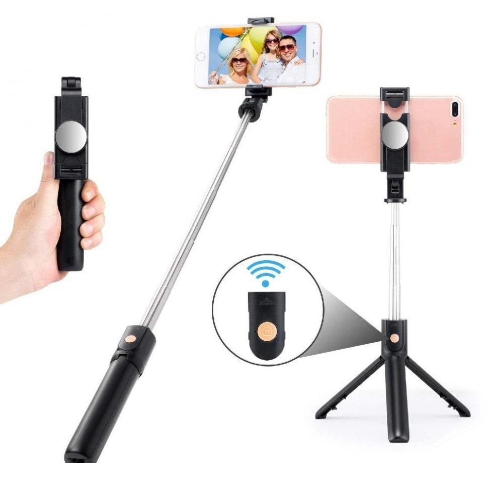 Беспроводной монопод Selfie Stick Integrated Tripod K10 с пультом