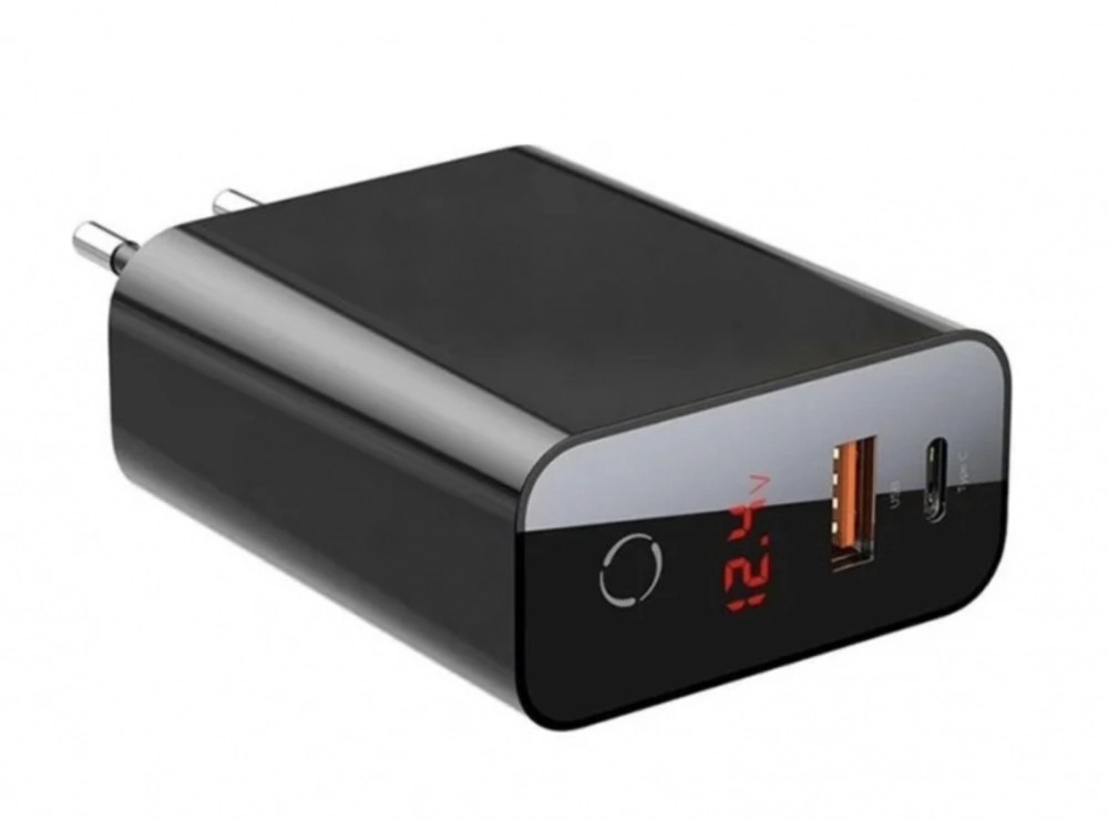 Сетевое зарядное устройство Baseus Speed PPS Intelligent Quick Charger PD3.0+QC3.0 45W (Type-C+USB) Черный (Smartphone + Macbook)