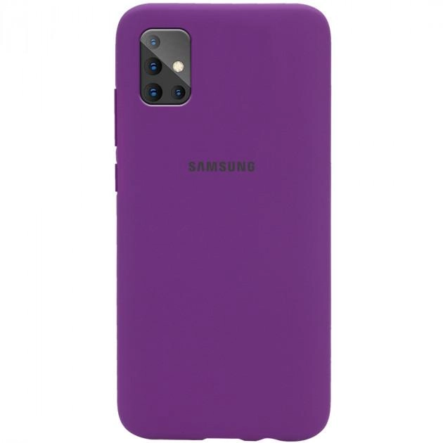 Чехол Silicone cover для Samsung Galaxy A71, фиолетовый купить