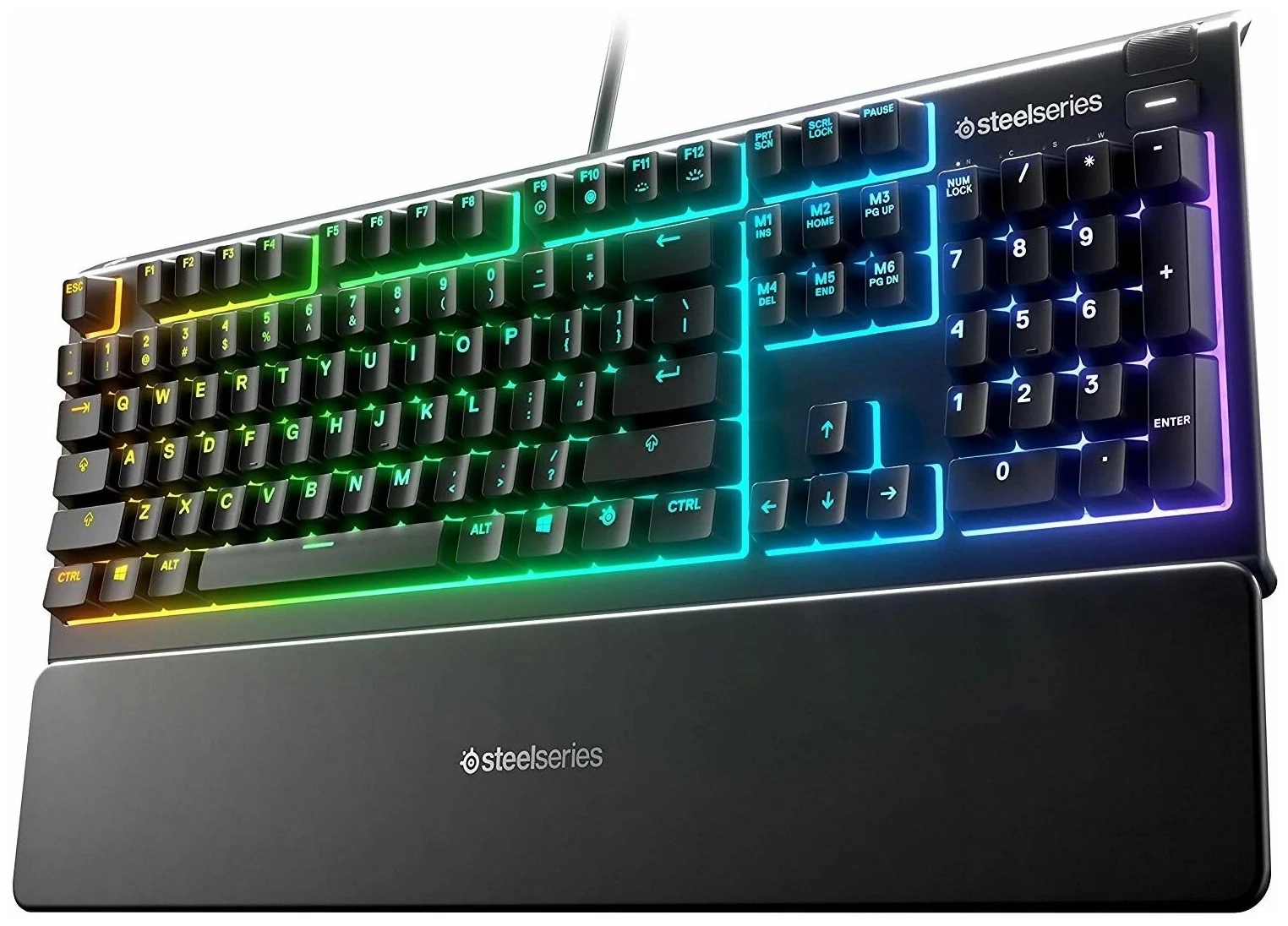 Клавиатура SteelSeries Apex 3 Gaming Keyboard Whisper Quiet Switches RU
