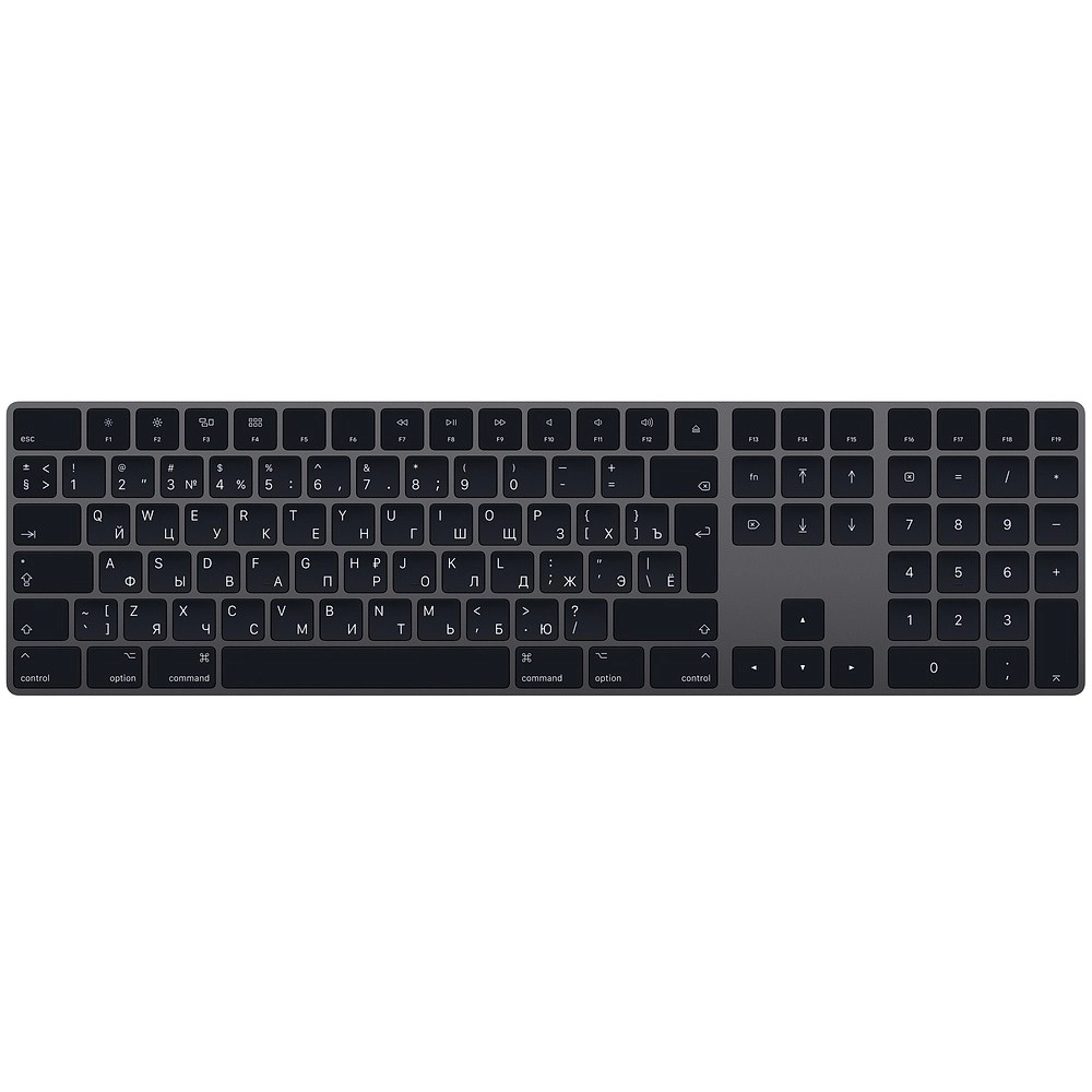 Клавиатура Apple Magic Keyboard Numeric (латинские буквы) Black ▷ купить в  ASAXIY: цены, характеристики, отзывы