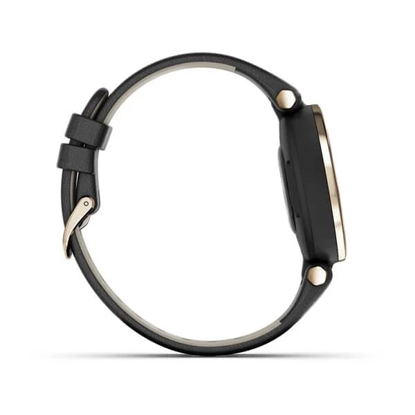Смарт часы Garmin LILY (кремово-золотистый безель, черный корпус и итальянский кожаный ремешок) онлайн