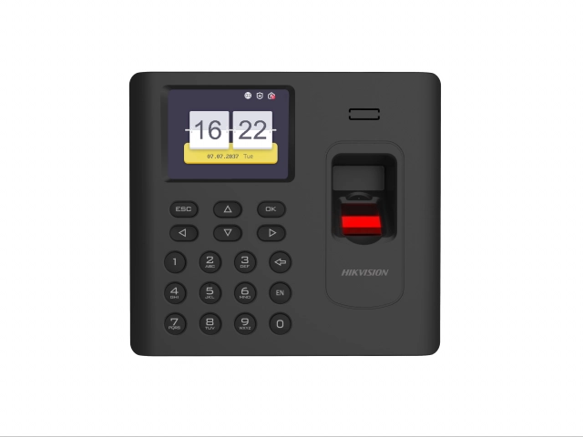Сетевой контроллер доступа со считывателем отпечатков пальцев Hikvision DS-K1A802АEF
