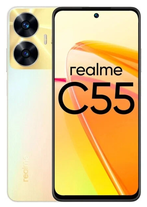 Смартфон Realme C55 6/128G Золотистый +🎁 Беспроводные наушники Realme Buds T100 купить