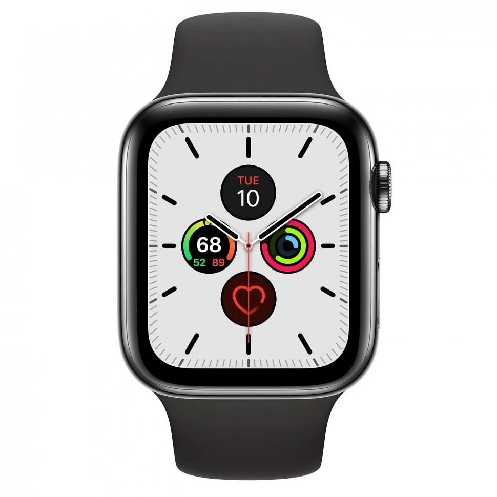 Смарт часы Apple Watch Series 5 44mm Stainless Steel (GPS + 4G) Black, Gold