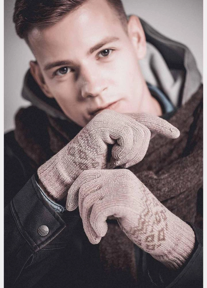 Перчатки для сенсорных экранов Xiaomi FO Touch Wool Gloves (Beige) недорого