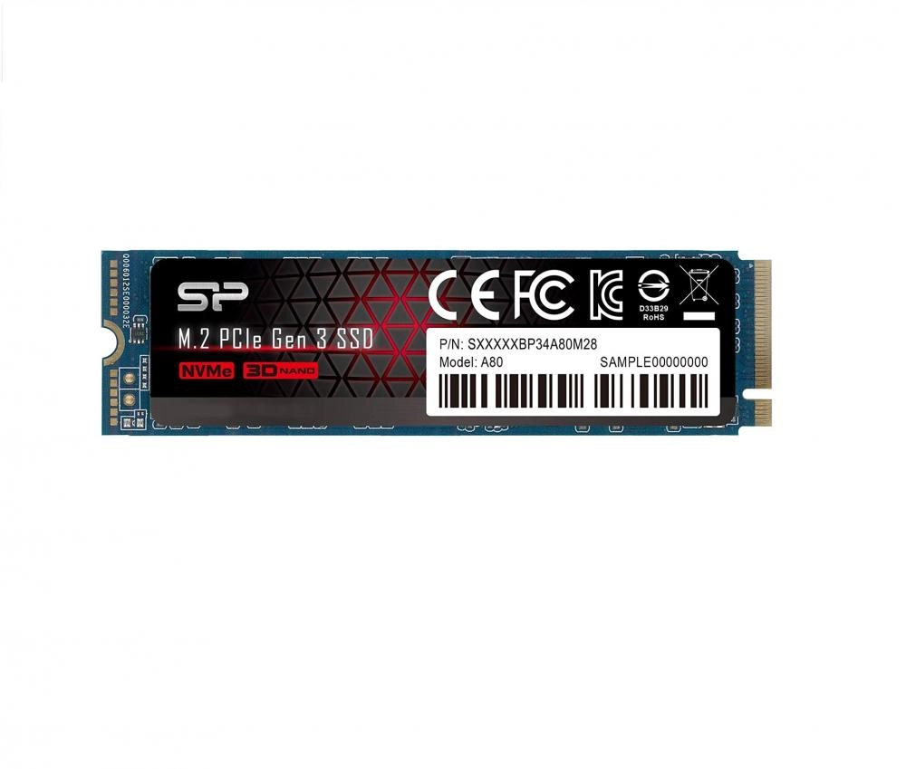 SSD Silicon Power 256GB A80 M.2 NVMe купить