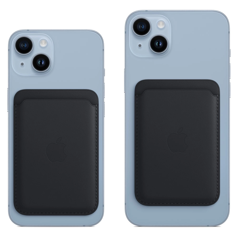 Кошелек iPhone Leather Wallet MagSafe серый онлайн